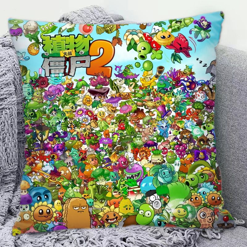 Decorative Throw Pillow - Poduszka z motywem Plants Vs. Zombies,