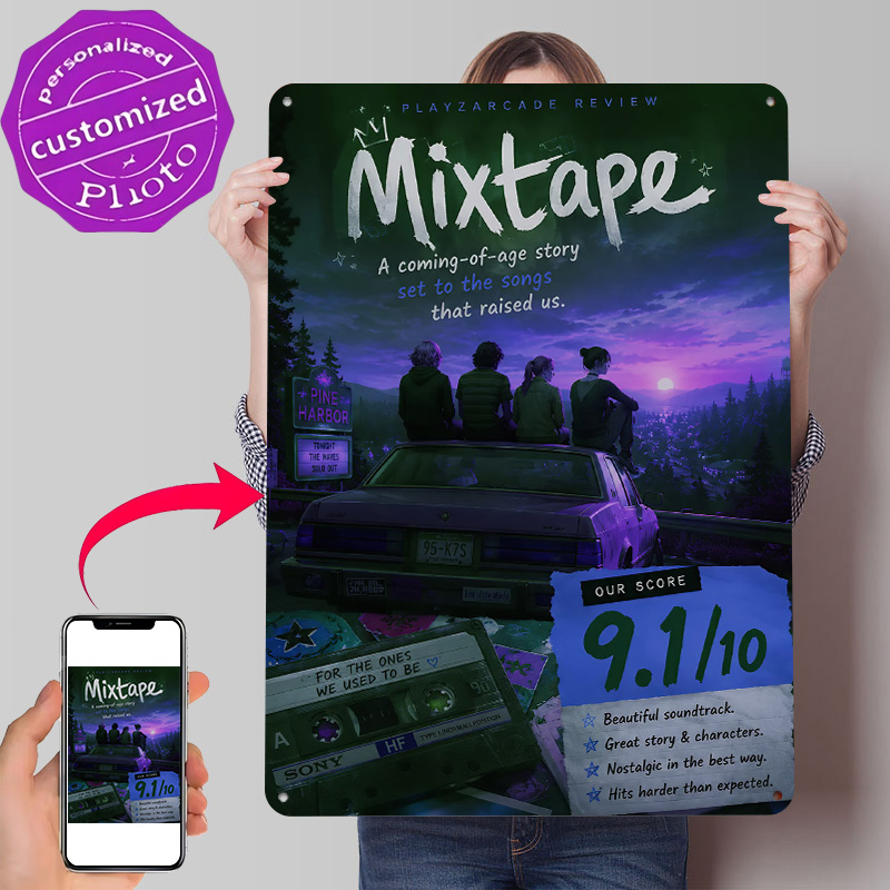 Review Home Decor - Recenzja gry Mixtape, plakat z nadrukiem