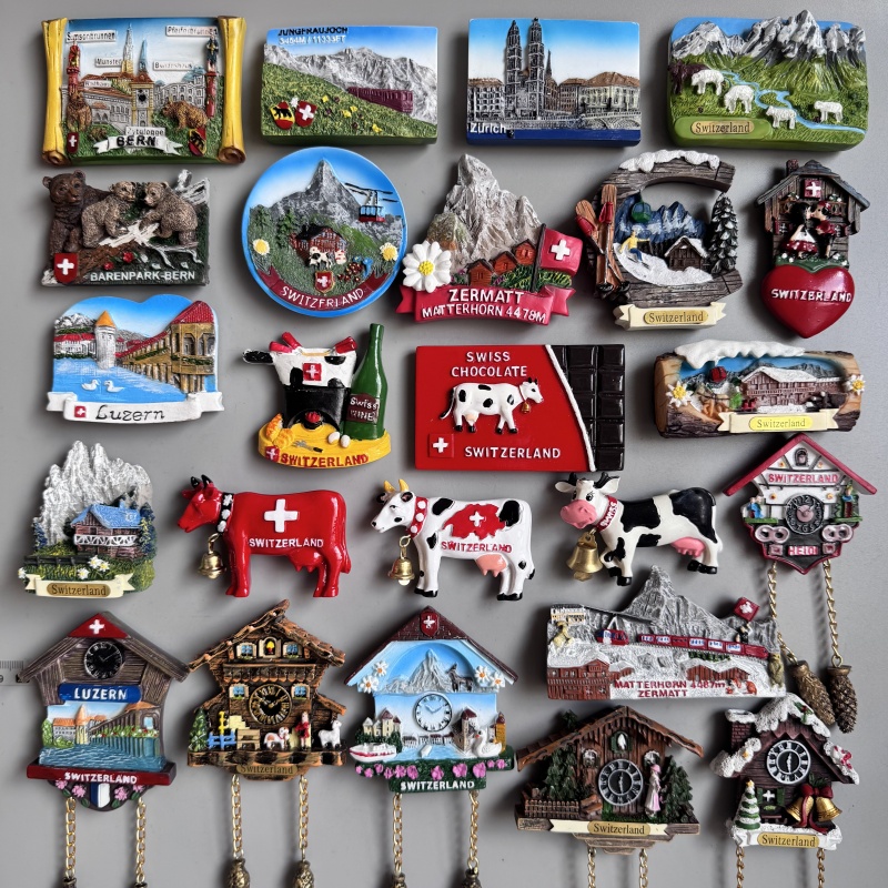Home Decor Zurich - Szwajcaria Magnesy na Lodówkę Berna Zurich