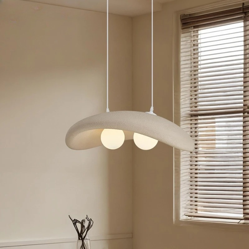 Hanging Moon Lamp - Japońskie lampy wiszące w stylu wabi-sabi,