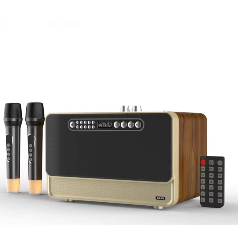 Home Decor Range - Drewniany głośnik Bluetooth w stylu retro,