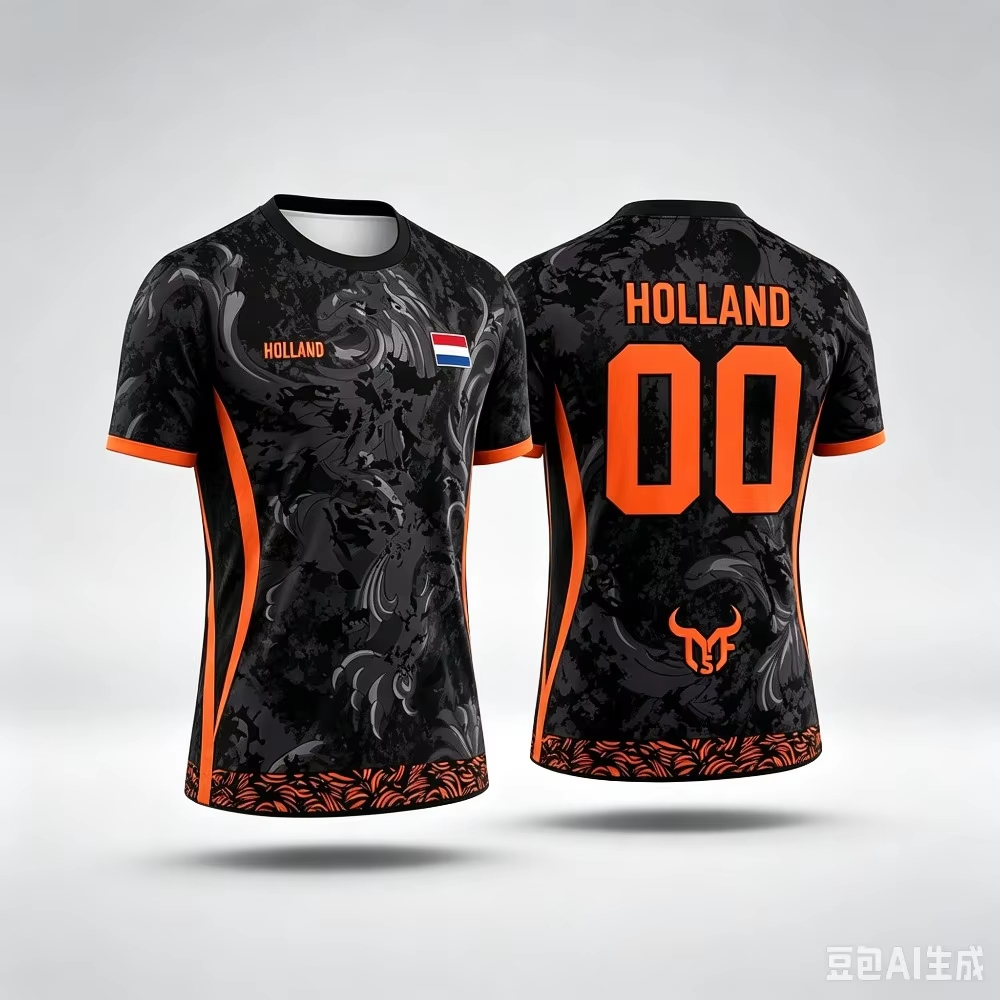 Home Decor Netherlands - Letnia koszulka piłkarska Holandia, T-shirt, bluzka,