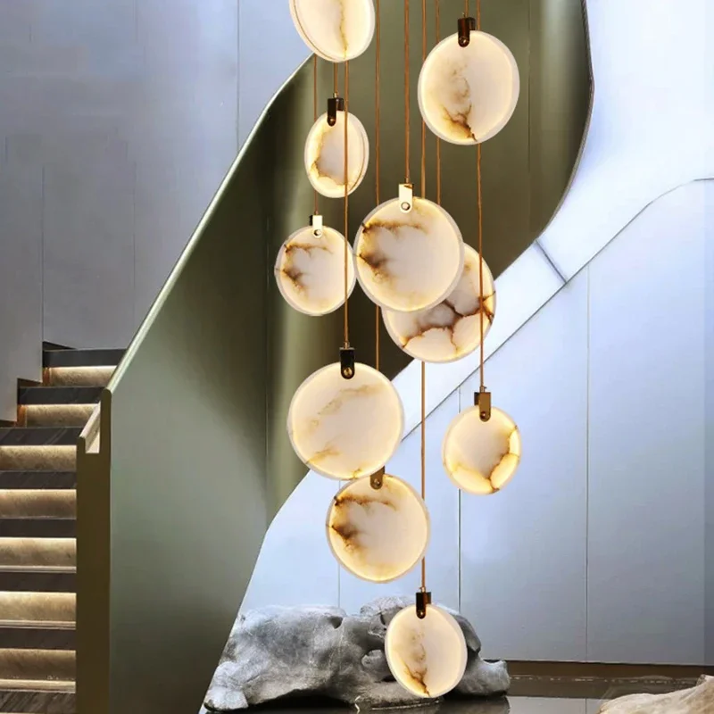 Hanging Moon Lamp - Nowoczesna lampa wisząca LED, żyrandol do