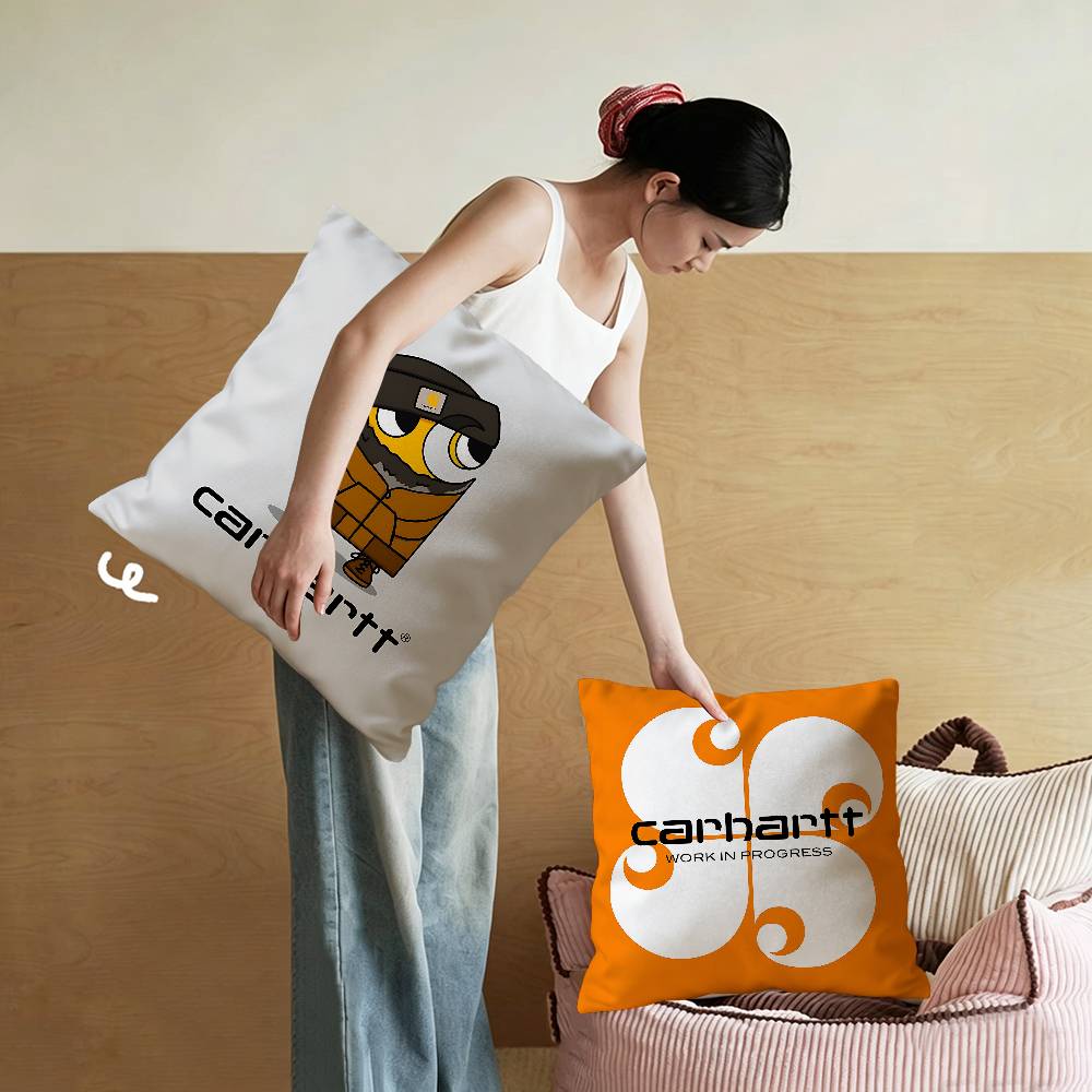 Home Decor Logo Design - Poszewka na poduszkę z logo C-Carharttes,