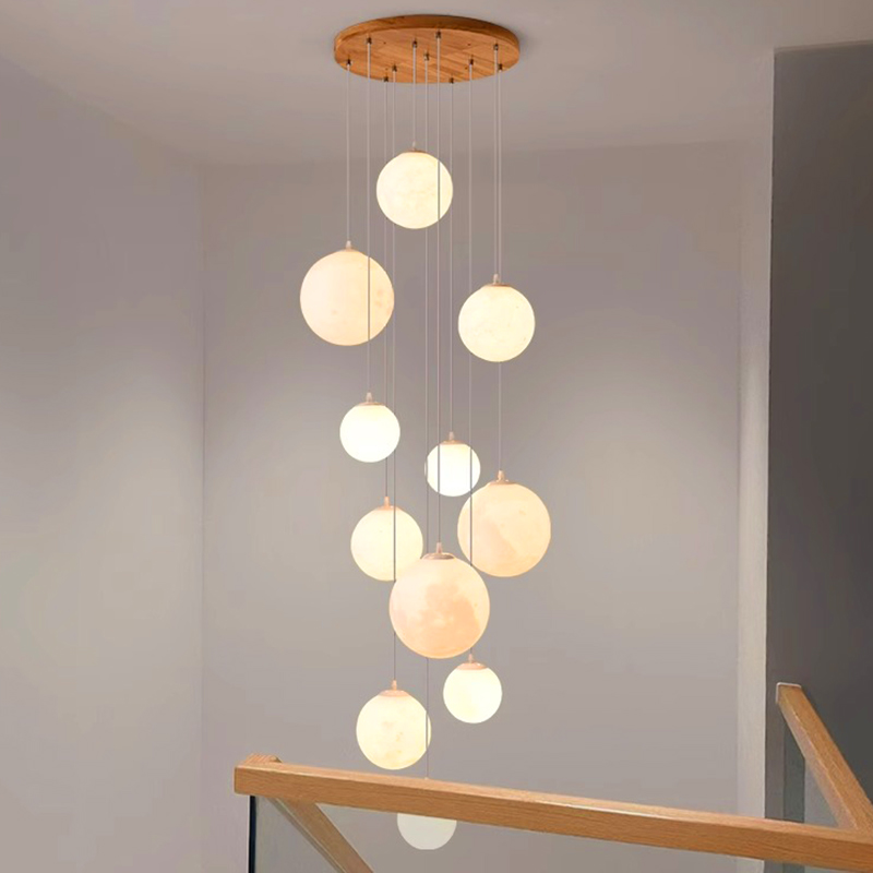 Hanging Moon Lamp - Nowoczesny wystrój domu oświetlenie led lampy