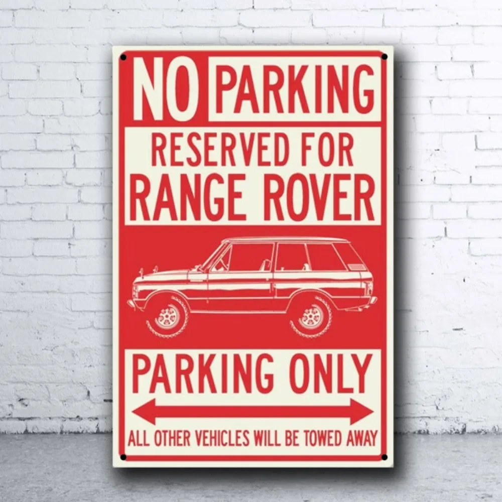 Home Decor Range - Tabliczka Metalowa Range Rover Classic -