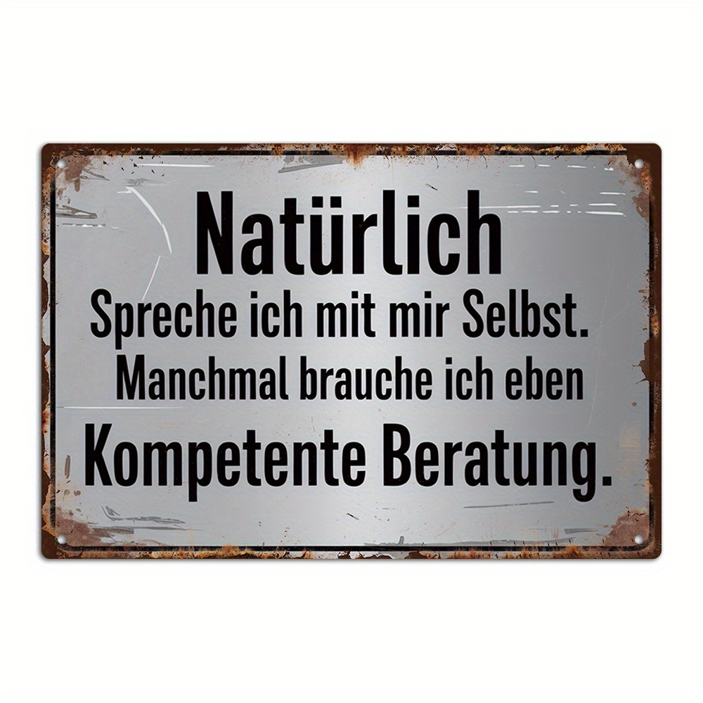Germany Home Decor - Vintage niemiecka metalowa dekoracja ścienna z