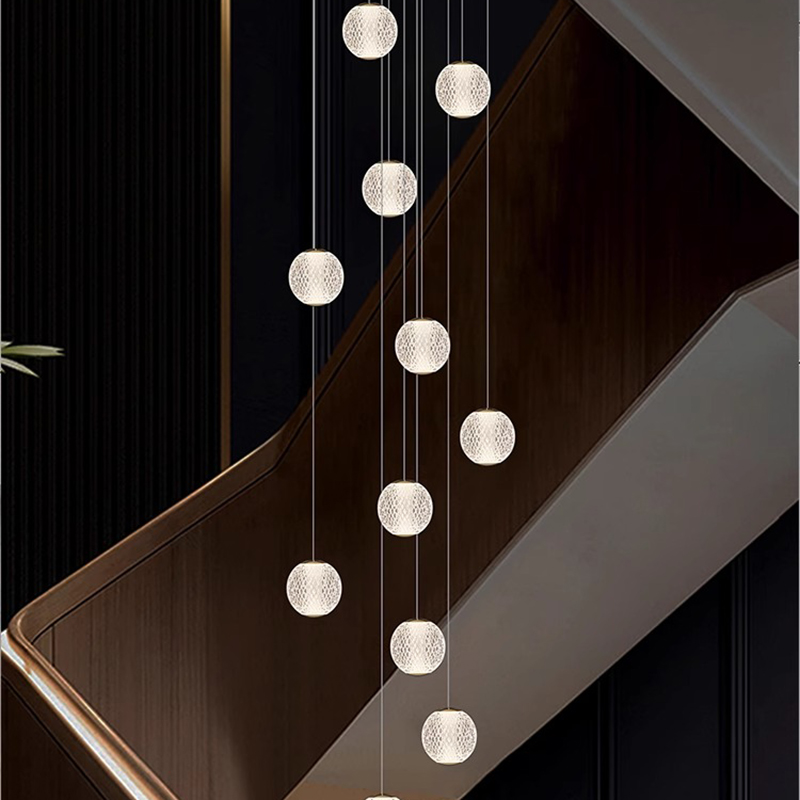 Hanging Moon Lamp - Nowoczesne lampy wiszące na schody, oświetlenie