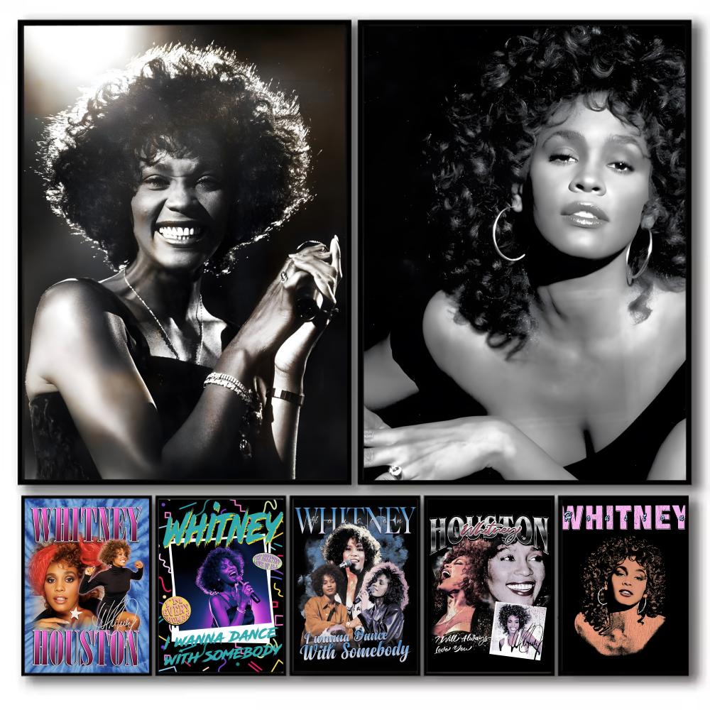 Home Decor Houston - Plakat z Whitney Houston, prezent świąteczny,