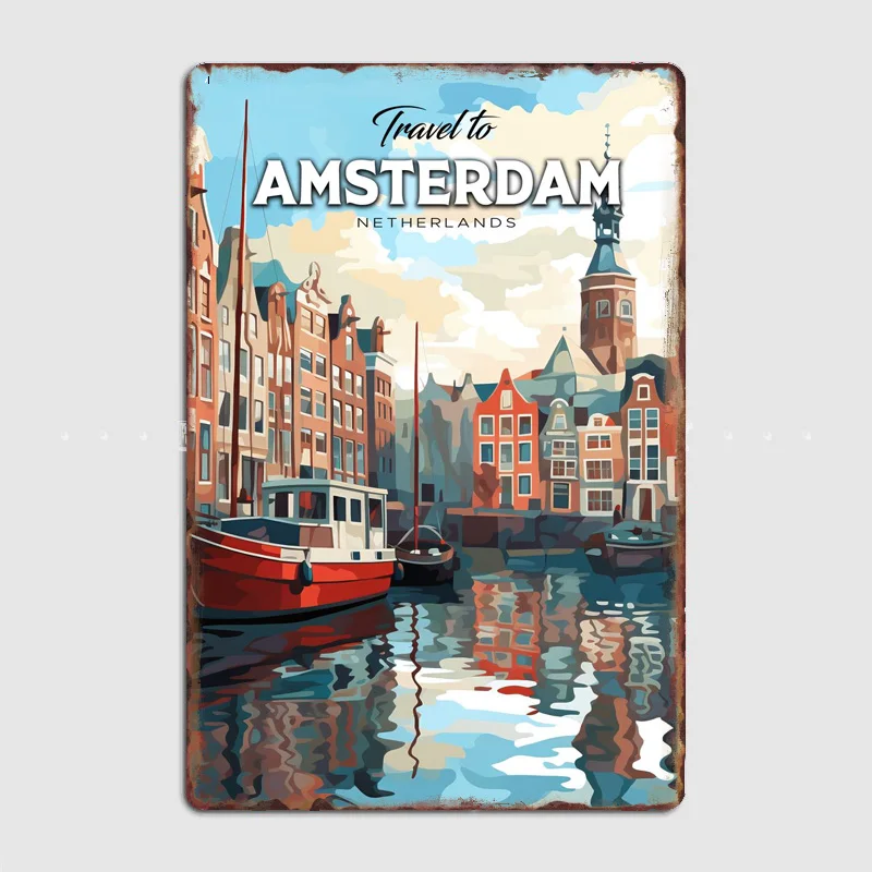 Home Decor Netherlands - Amsterdam Holandia Podróżowanie Zabytkowe Miejsce Turystyczne