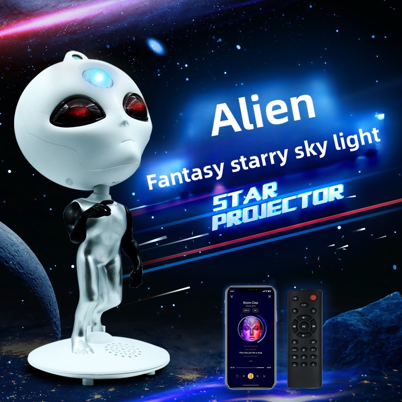 Home Decor Range - Projektor Alien Galaxy Star z głośnikiem