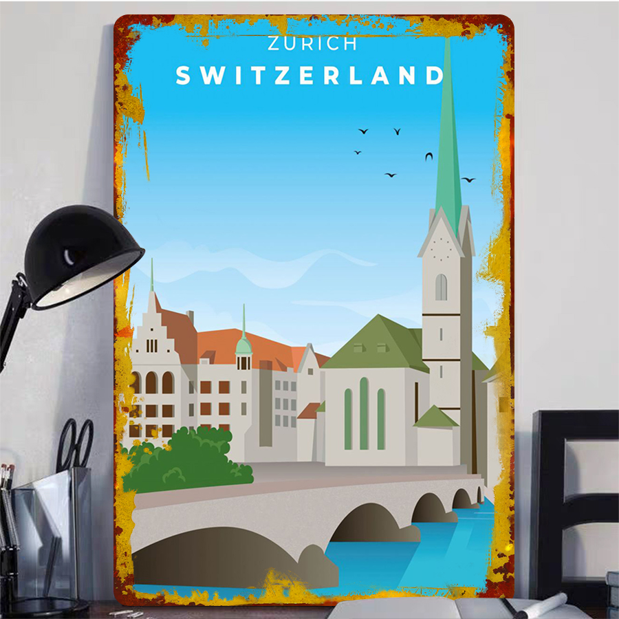 Zurywka Szwajcaria Krajobraz M – Home Decor Zurich recenzja i cena