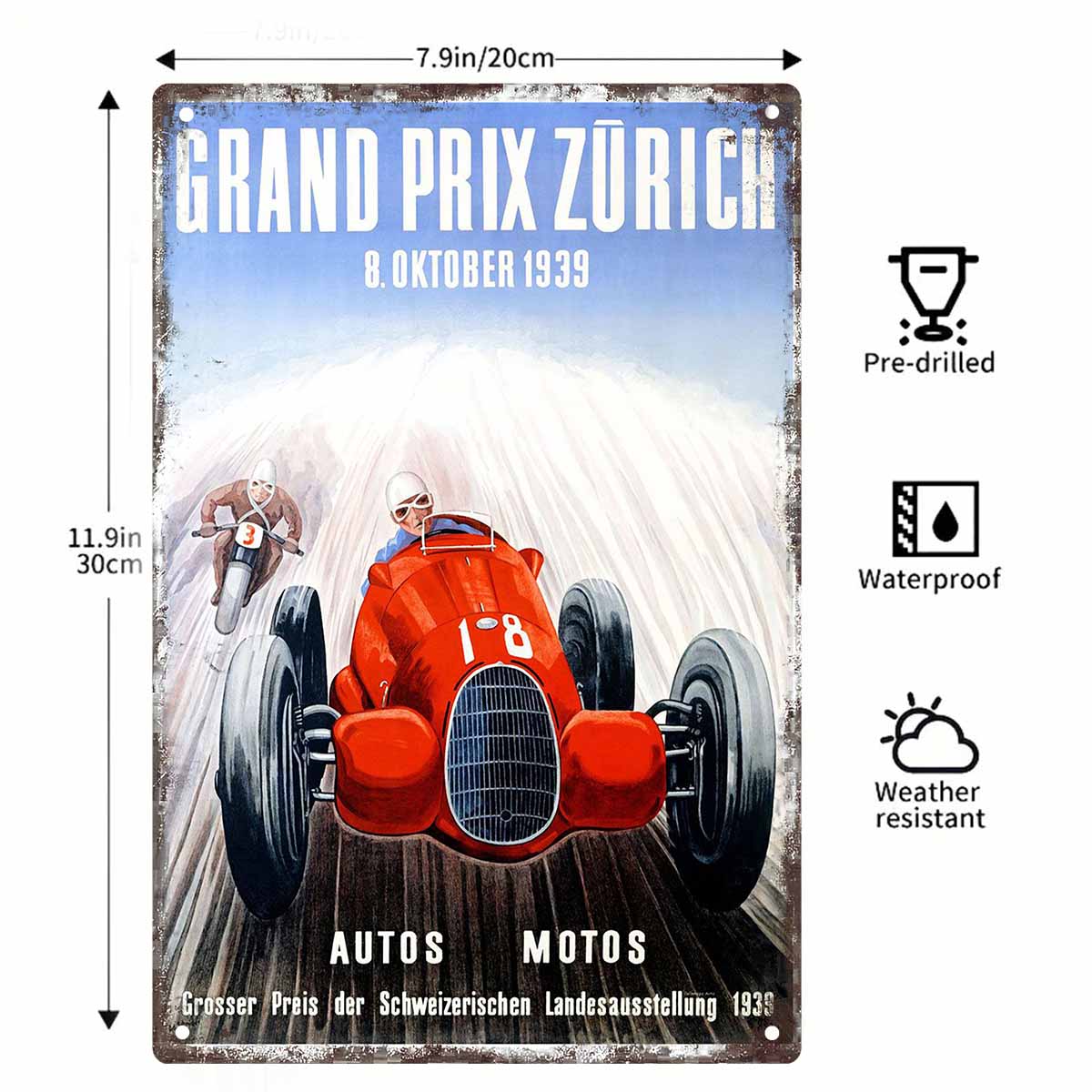 2D PŁASKI 1 szt. Plakat Wyścig – Home Decor Zurich recenzja i cena