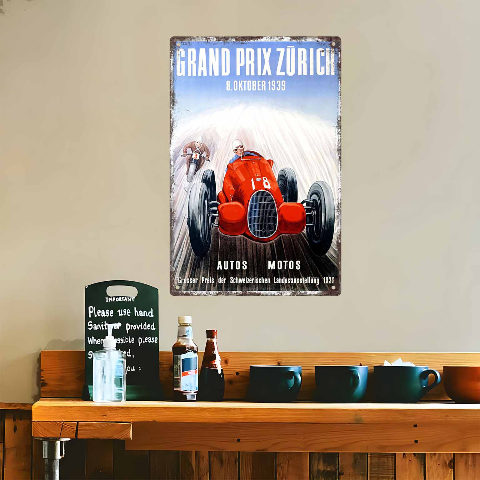 2D PŁASKI 1 szt. Plakat Wyścig – Home Decor Zurich recenzja i cena