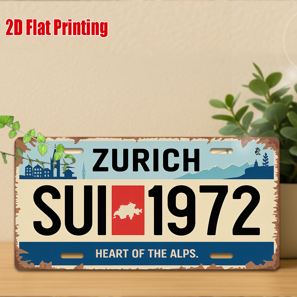 Znak AL - Vintage Trwała Metal – Home Decor Zurich recenzja i cena