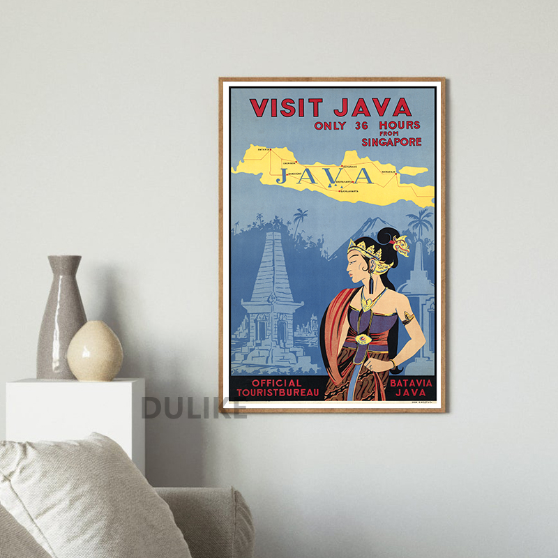 Bali Java Vintage Travel Poste – Home Decor Bali recenzja i cena