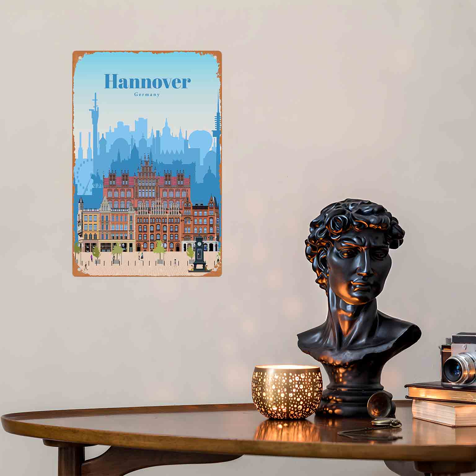 2D PŁASKA METALOWA TABLICA DEK – Germany Home Decor recenzja i cena