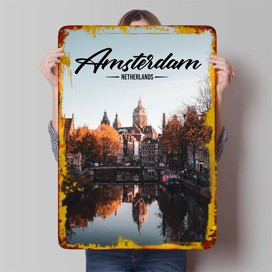 Amsterdam Holandia Krajobraz M – Home Decor Netherlands recenzja i cena