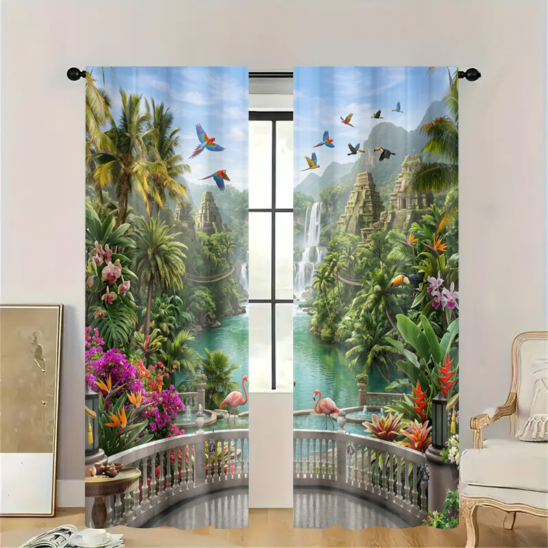 Żywe tropikalne zasłony z moty – Home Decor Bali recenzja i cena