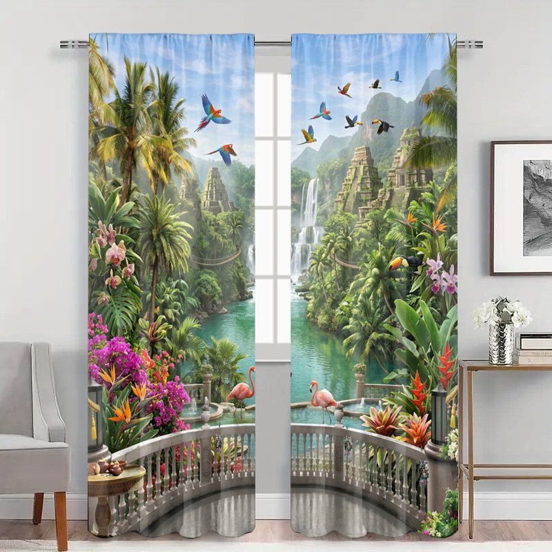 Żywe tropikalne zasłony z moty – Home Decor Bali recenzja i cena