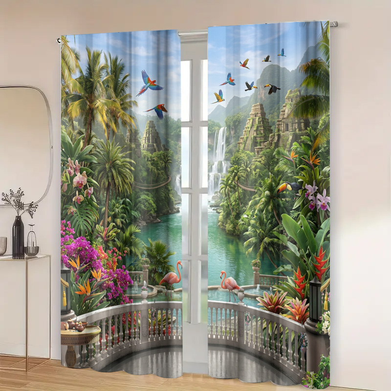 Żywe tropikalne zasłony z moty – Home Decor Bali recenzja i cena
