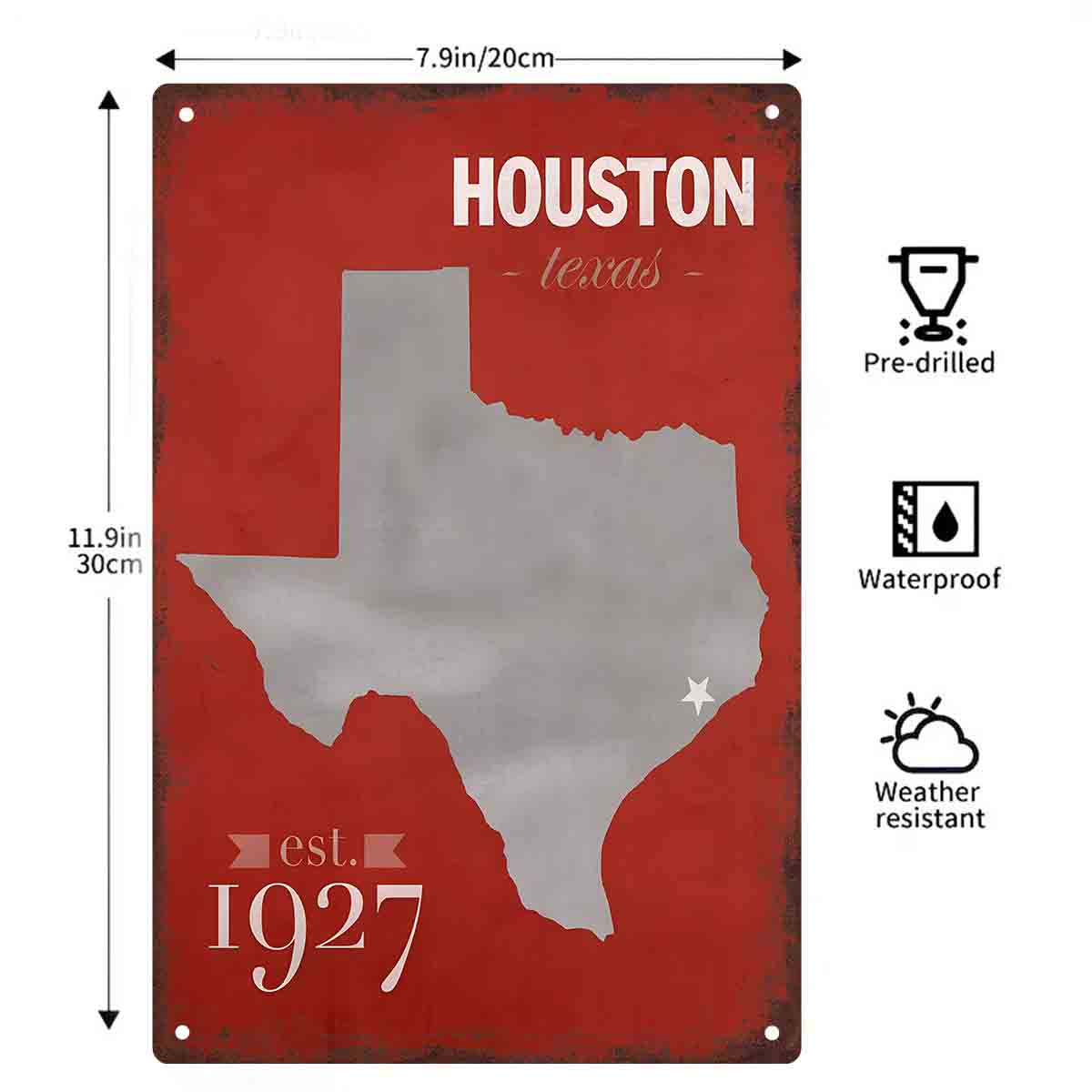 2D PŁASKA METALOWA TABLICA Z M – Home Decor Houston recenzja i cena