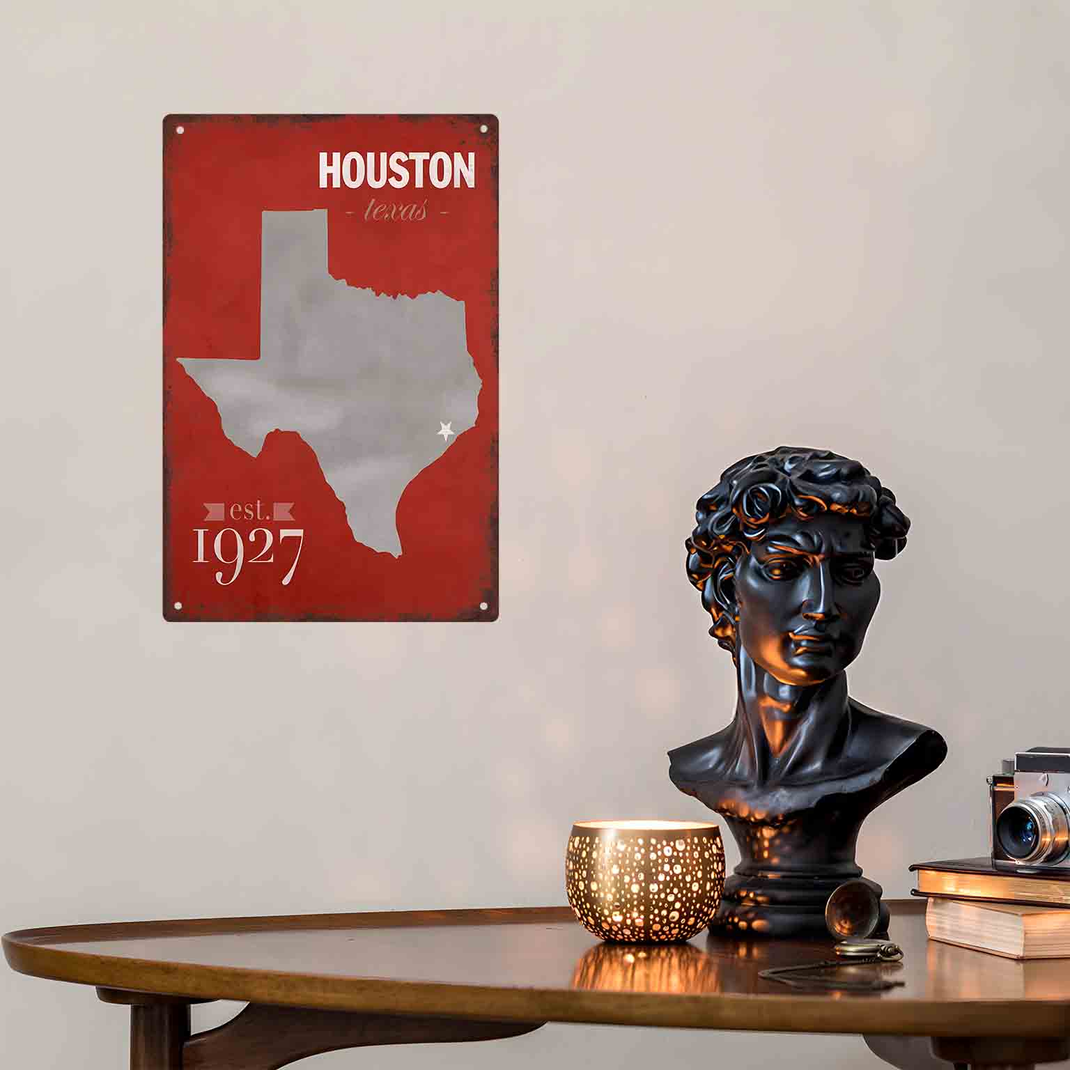 2D PŁASKA METALOWA TABLICA Z M – Home Decor Houston recenzja i cena
