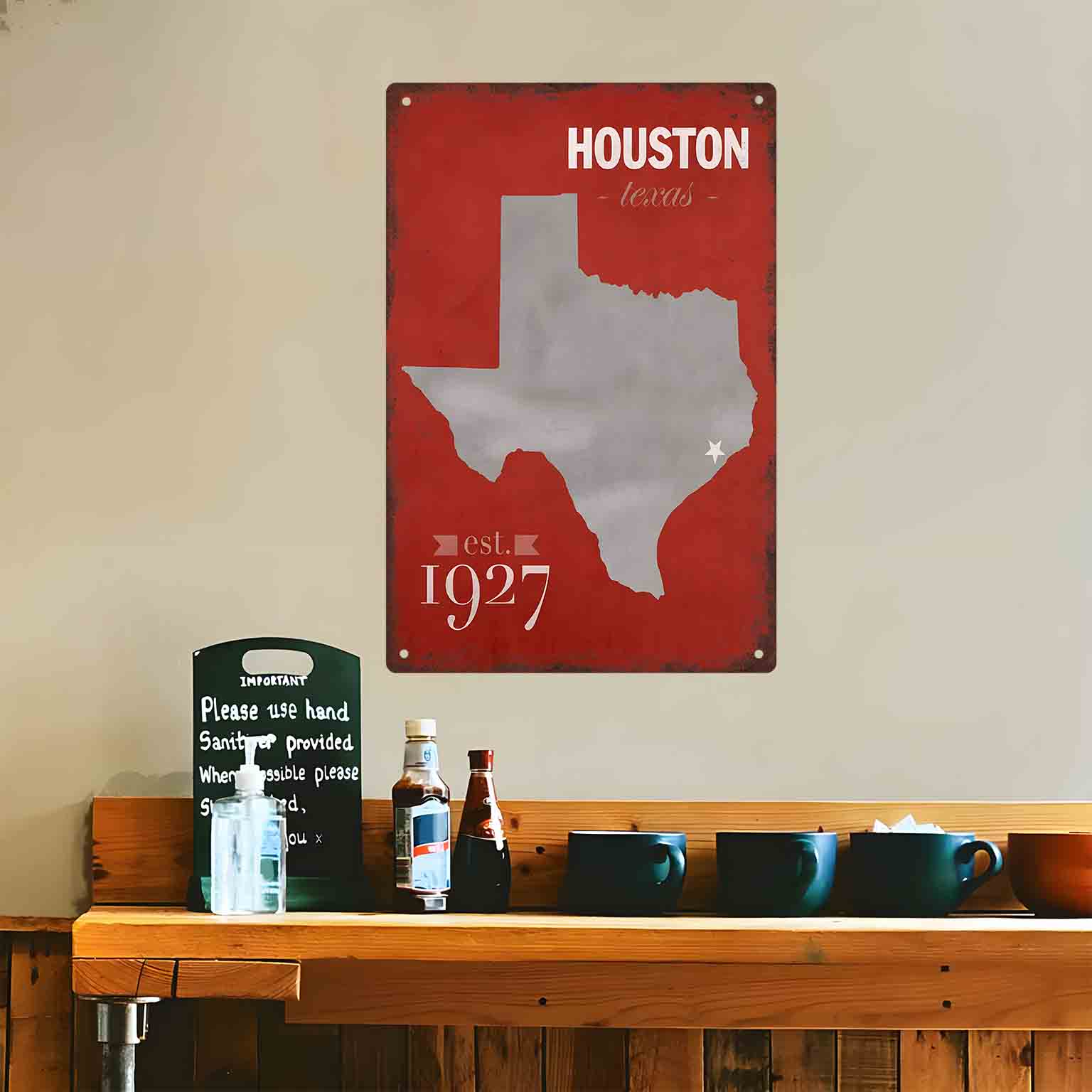 2D PŁASKA METALOWA TABLICA Z M – Home Decor Houston recenzja i cena