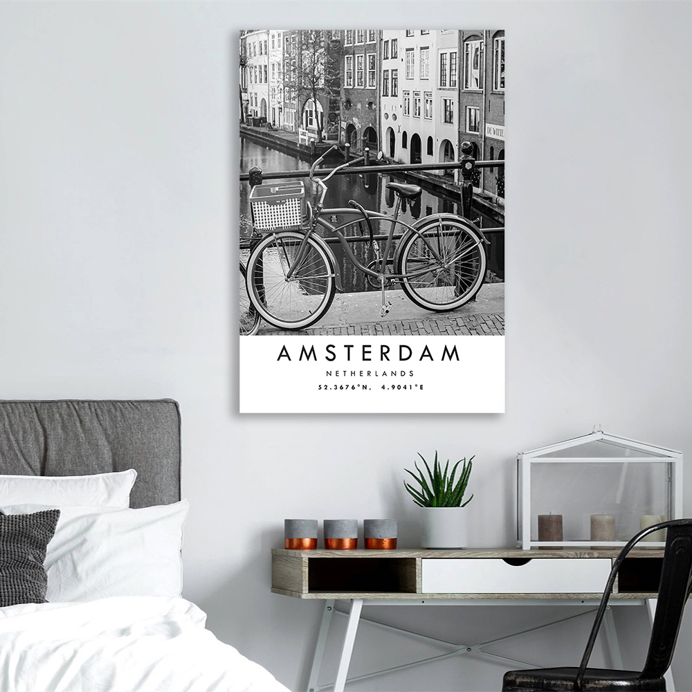 Plakat podróżniczy Amsterdam,  – Home Decor Netherlands recenzja i cena