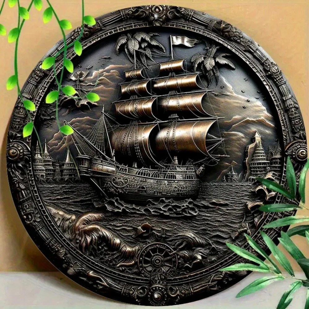 Metalowa dekoracja ścienna 3D  – Home Decor Nautical recenzja i cena