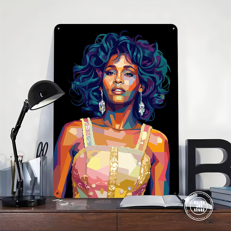 Whitney Houston Pop Art Portre – Home Decor Houston recenzja i cena
