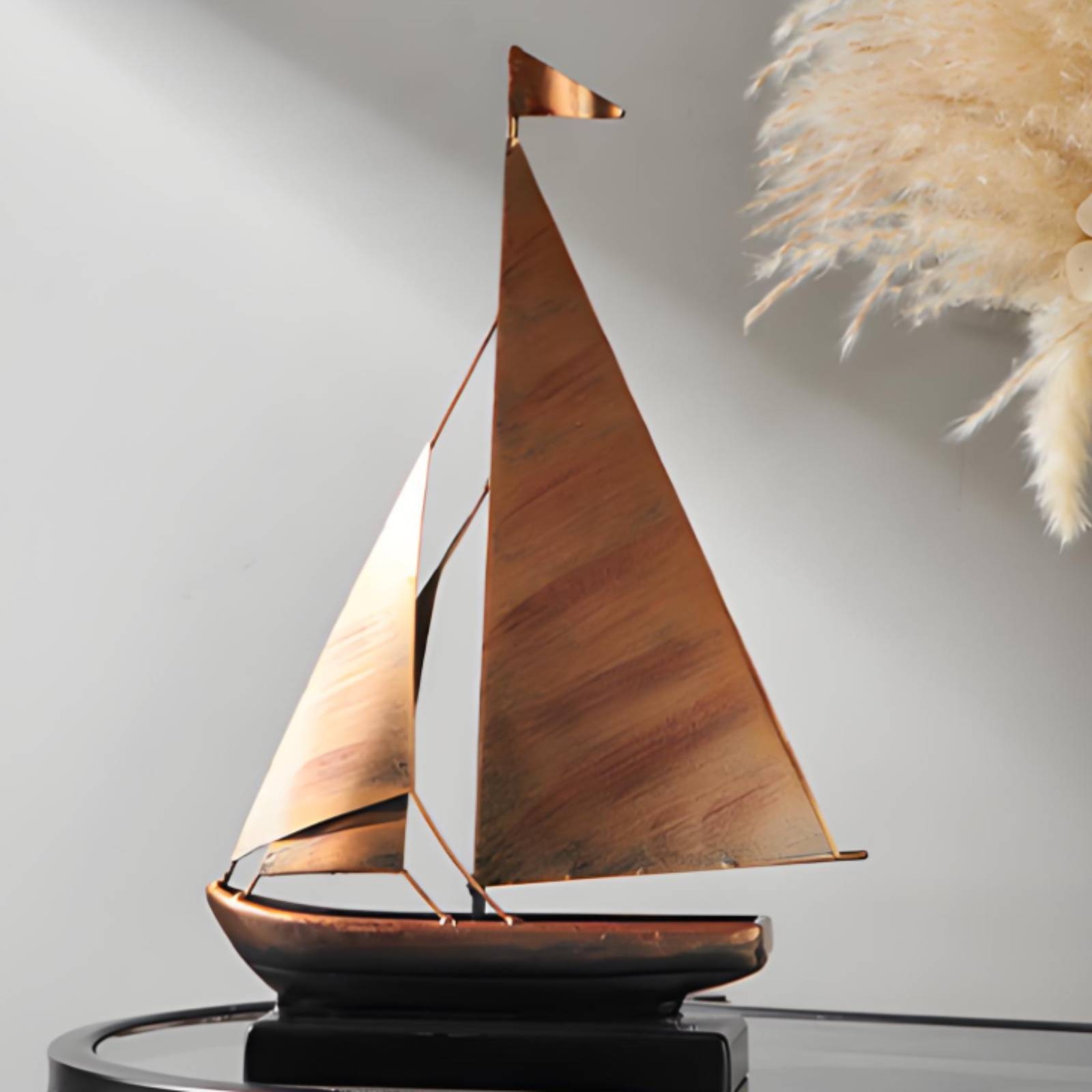 Ozdoba żaglówka z brązu i złot – Home Decor Nautical recenzja i cena