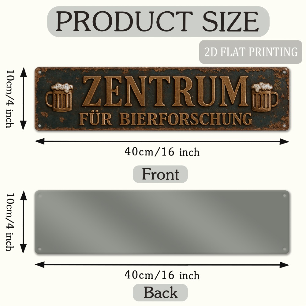 Metalowy szyld 2D, płaski, zab – Germany Home Decor recenzja i cena