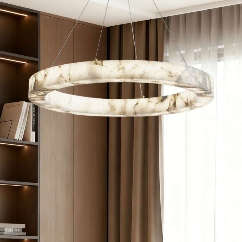 Lampa wisząca imitująca marmur – Hanging Moon Lamp recenzja i cena