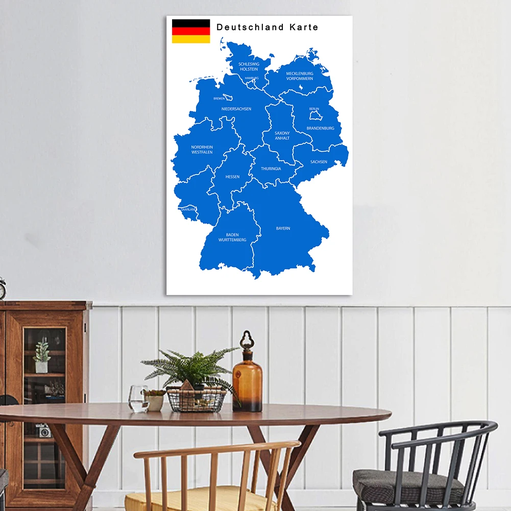 100*150 cm Niemcy mapa polityc – Germany Home Decor recenzja i cena