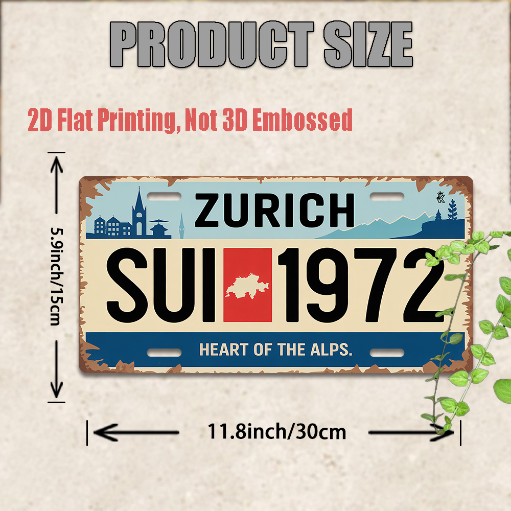 Znak AL - Vintage, trwała meta – Home Decor Zurich recenzja i cena