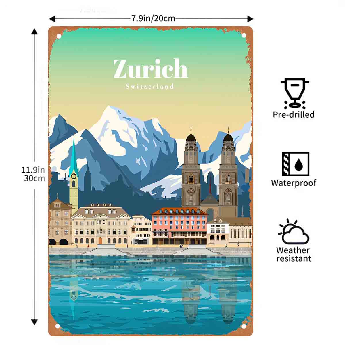 2D PŁASKA DEKORACJA ŚCIENNA Z  – Home Decor Zurich recenzja i cena