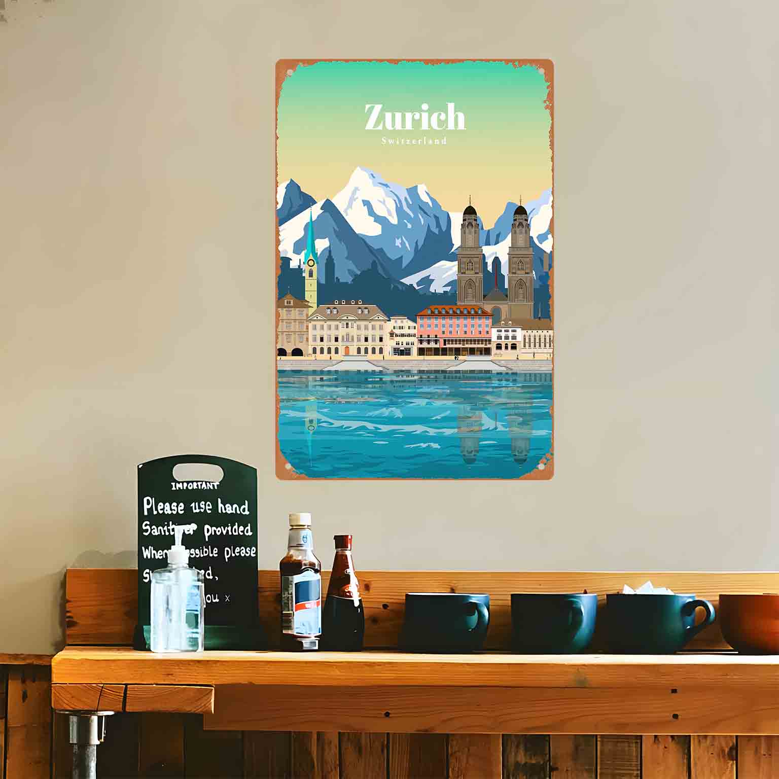 2D PŁASKA DEKORACJA ŚCIENNA Z  – Home Decor Zurich recenzja i cena