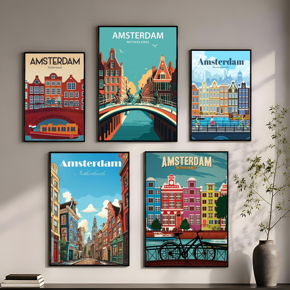 Amsterdam Holandia Plakat Nakl – Home Decor Netherlands recenzja i cena
