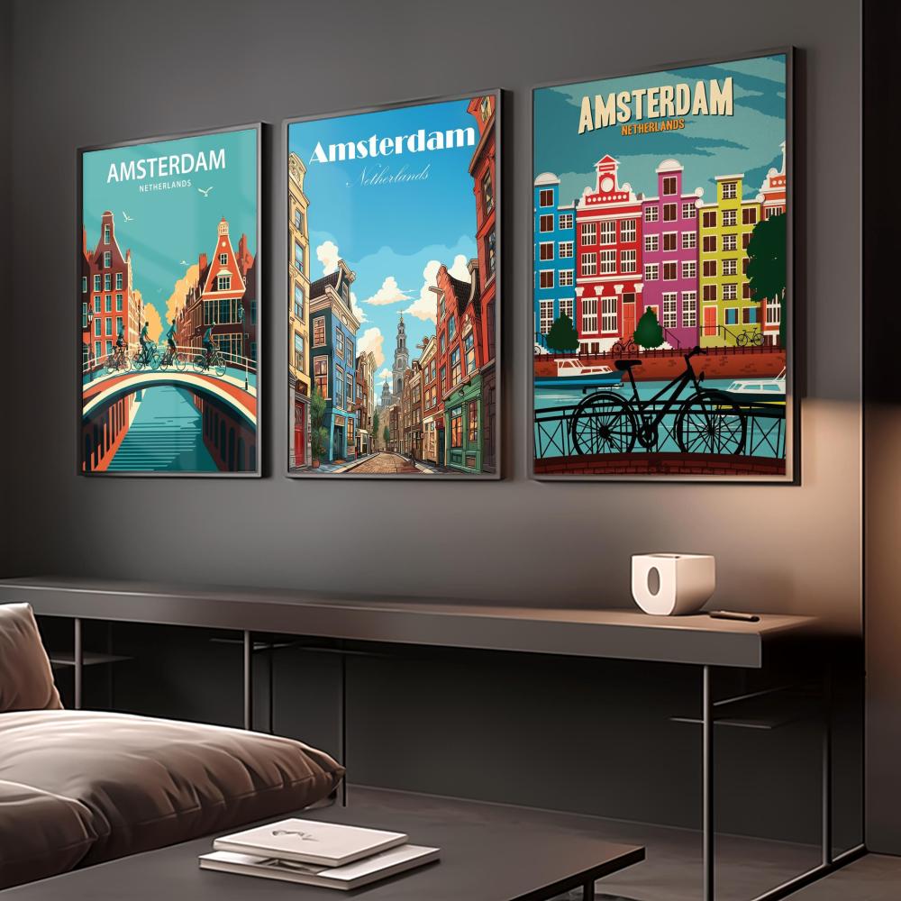 Amsterdam Holandia Plakat Nakl – Home Decor Netherlands recenzja i cena