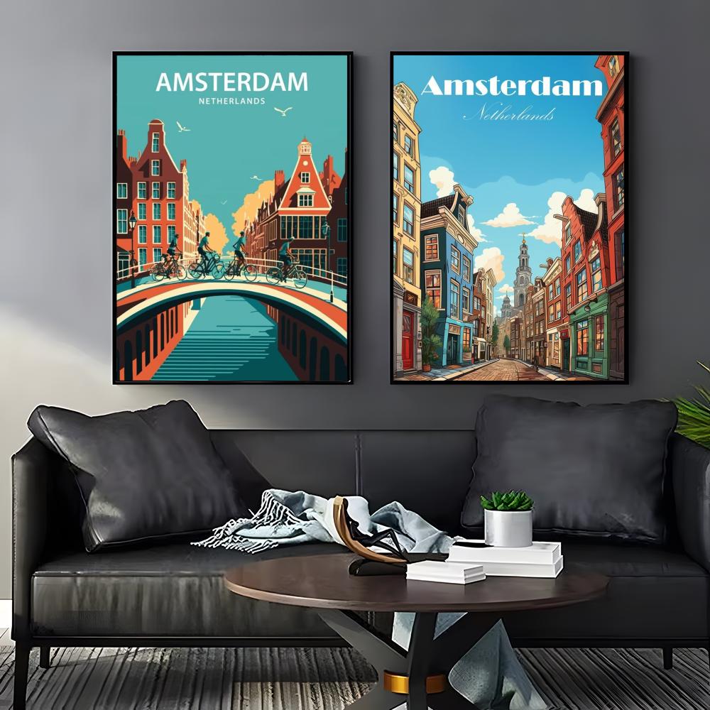 Amsterdam Holandia Plakat Nakl – Home Decor Netherlands recenzja i cena