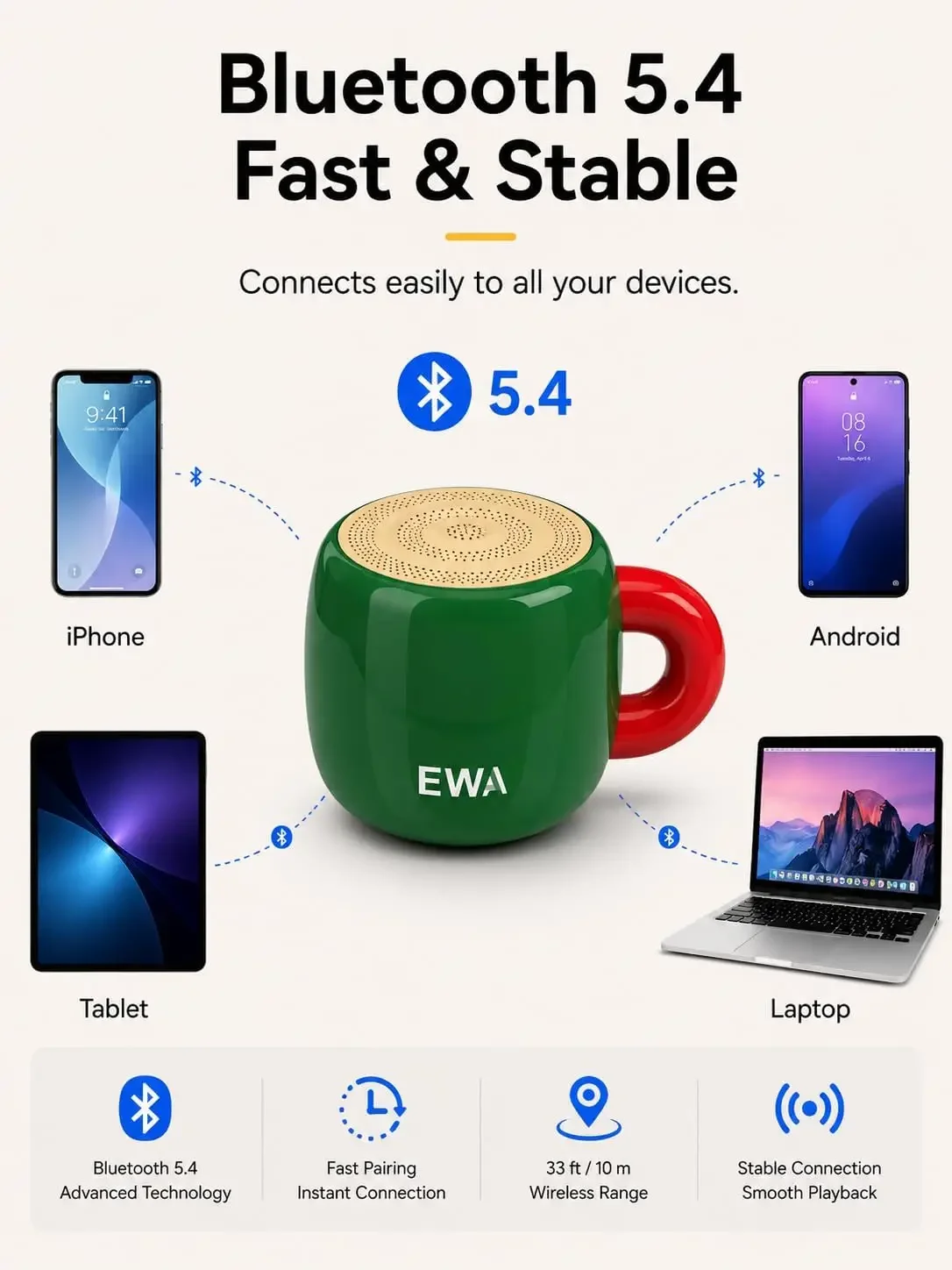 Mini głośnik Bluetooth w kszta – Home Decor Range recenzja i cena