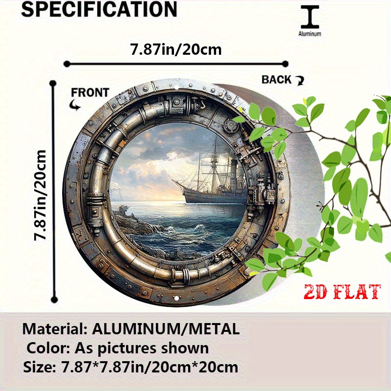 [2D Flat] Metalowy Znak Ścienn – Home Decor Nautical recenzja i cena