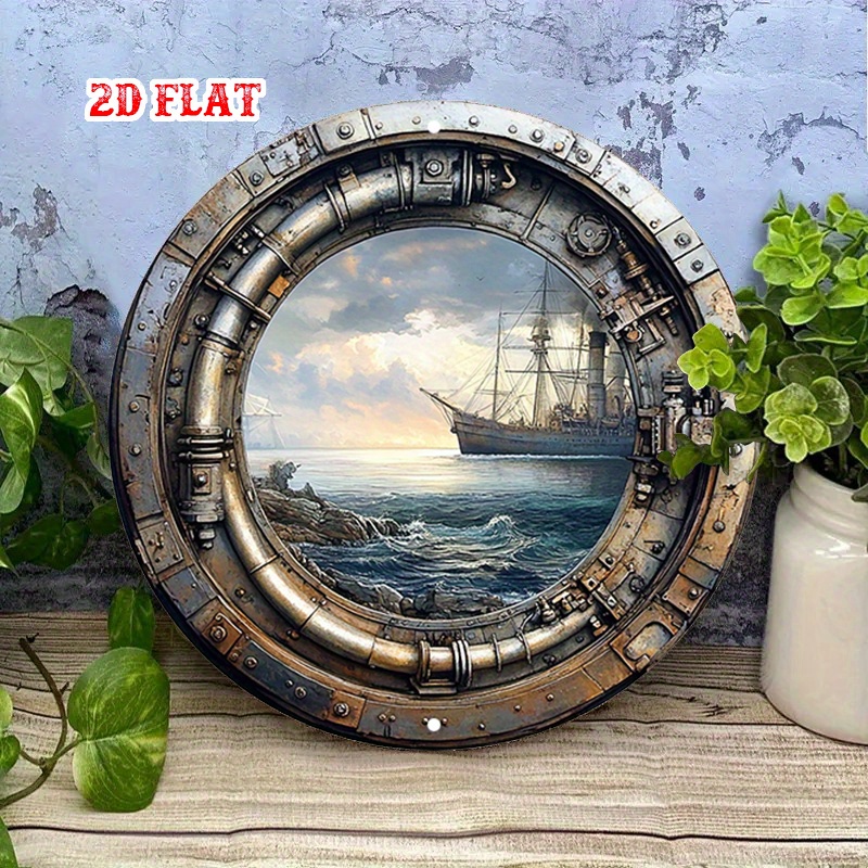 [2D Flat] Metalowy Znak Ścienn – Home Decor Nautical recenzja i cena