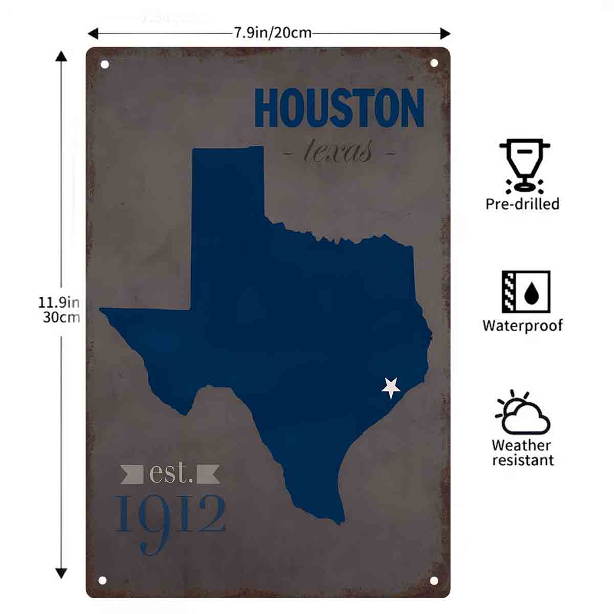 2D PŁASKA METALOWA TABLICA Z M – Home Decor Houston recenzja i cena