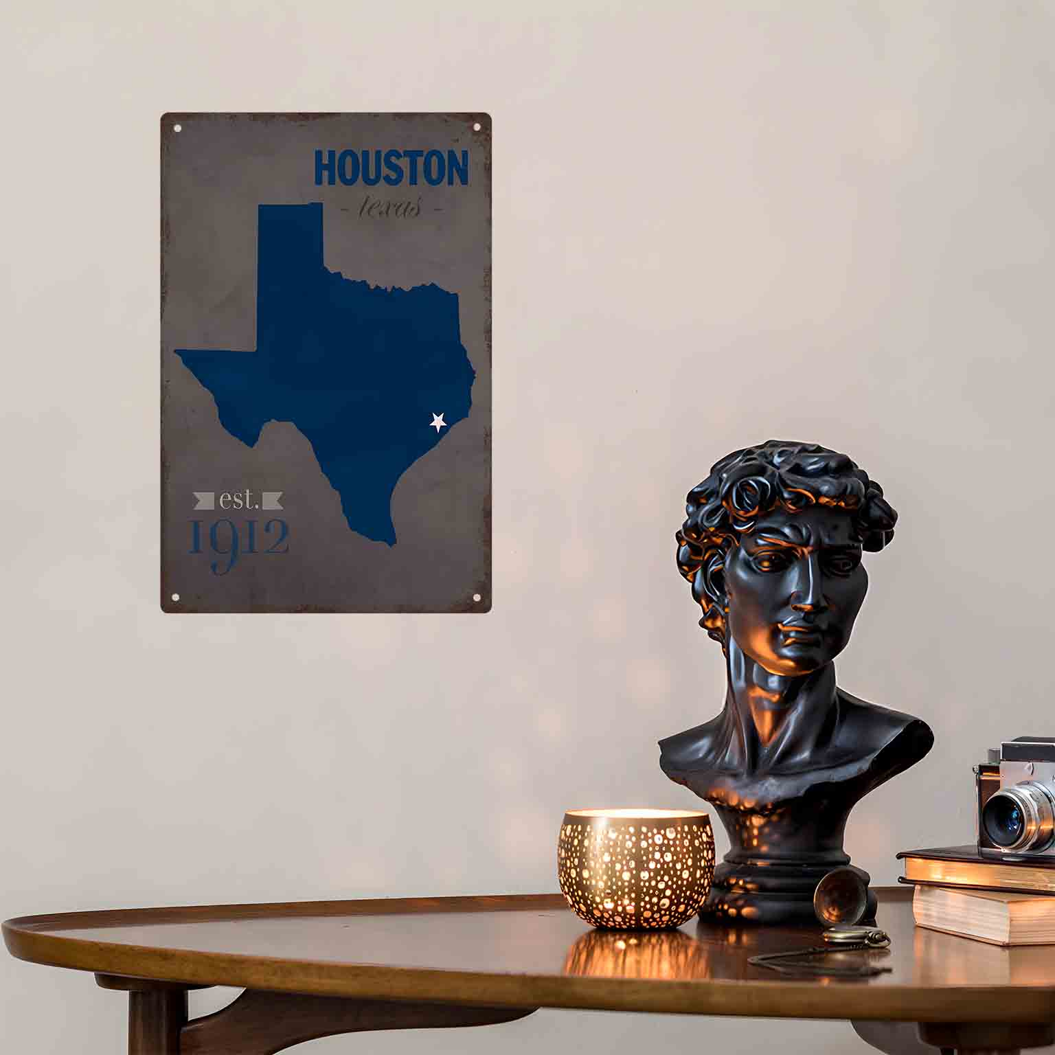 2D PŁASKA METALOWA TABLICA Z M – Home Decor Houston recenzja i cena