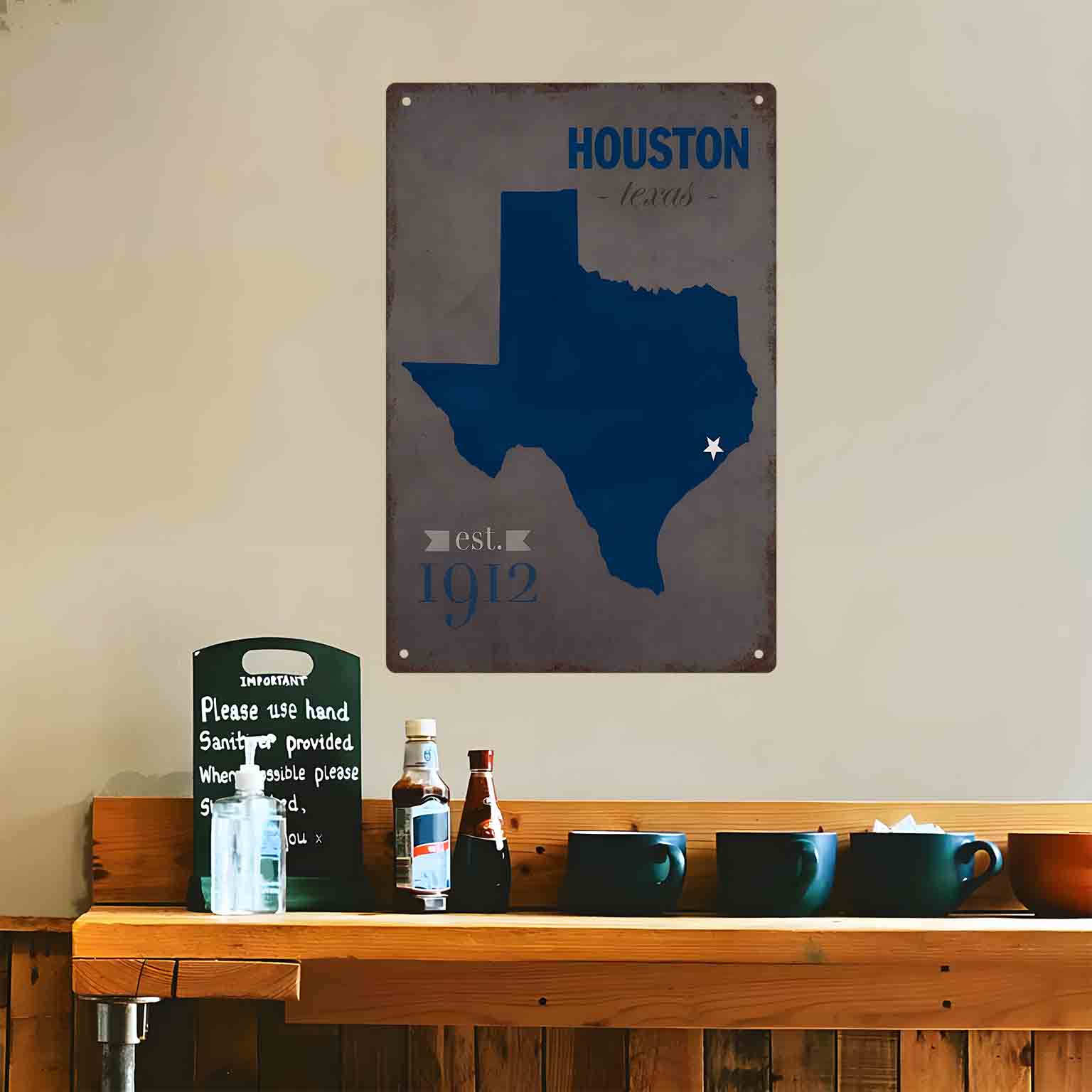 2D PŁASKA METALOWA TABLICA Z M – Home Decor Houston recenzja i cena