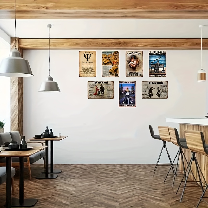 19. Personalizowana metalowa t – Home Decor Logo recenzja i cena