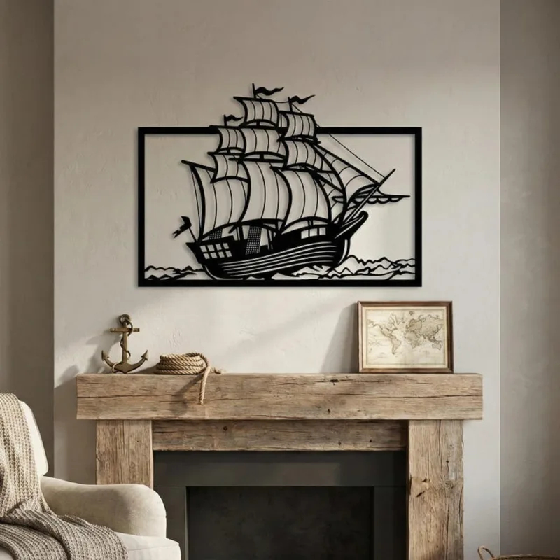 Metalowa dekoracja ścienna z ż – Home Decor Nautical recenzja i cena