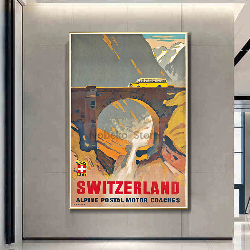 Szwajcarskie zabytkowe plakaty – Home Decor Zurich recenzja i cena